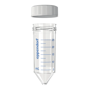 艾本德Eppendorf Conical Tubes 25 mL 帶螺旋蓋, 25 mL, 無菌、無熱原, 無RNase和DNase, 無DNA, 無色, 200 個 (8 包 × 25 個)